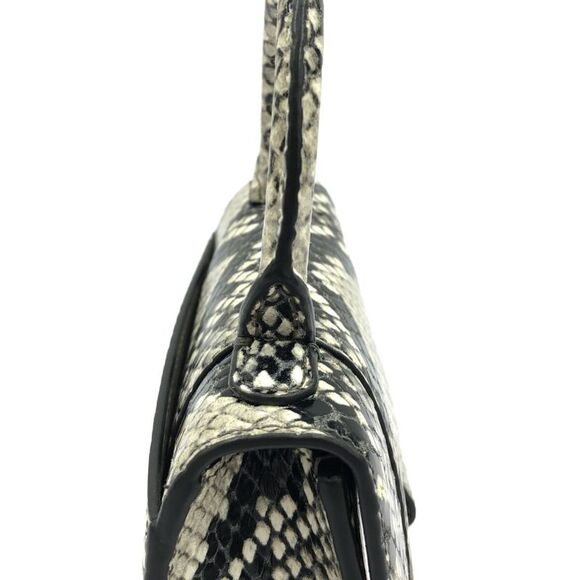 Balenciaga Hourglass Top Handle Bag Python Embossed Leather Gray Calfskin - Picture 10 of 10